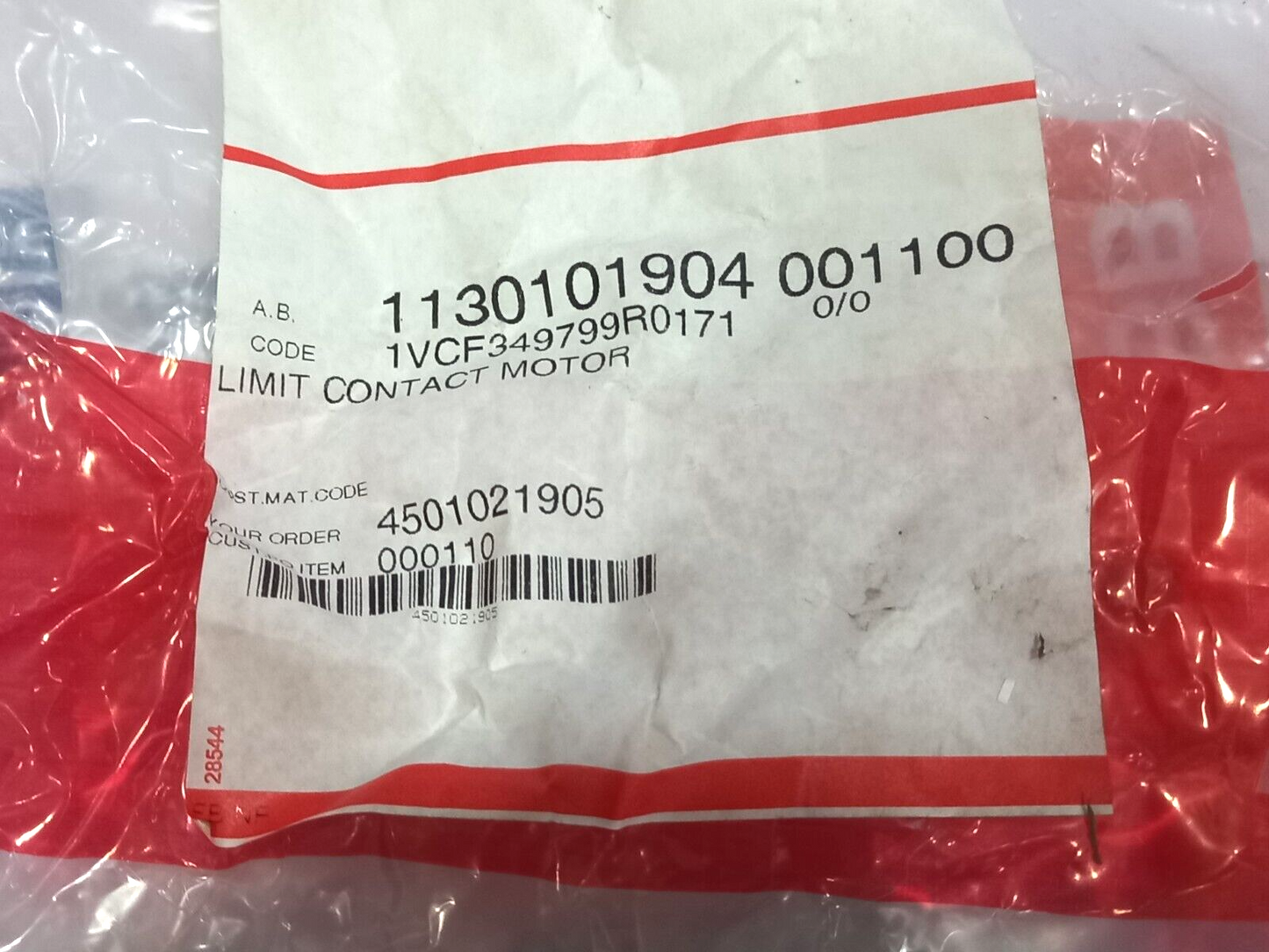 ABB 1VCF349799R0171 Limit Contact Motor Switch HD4