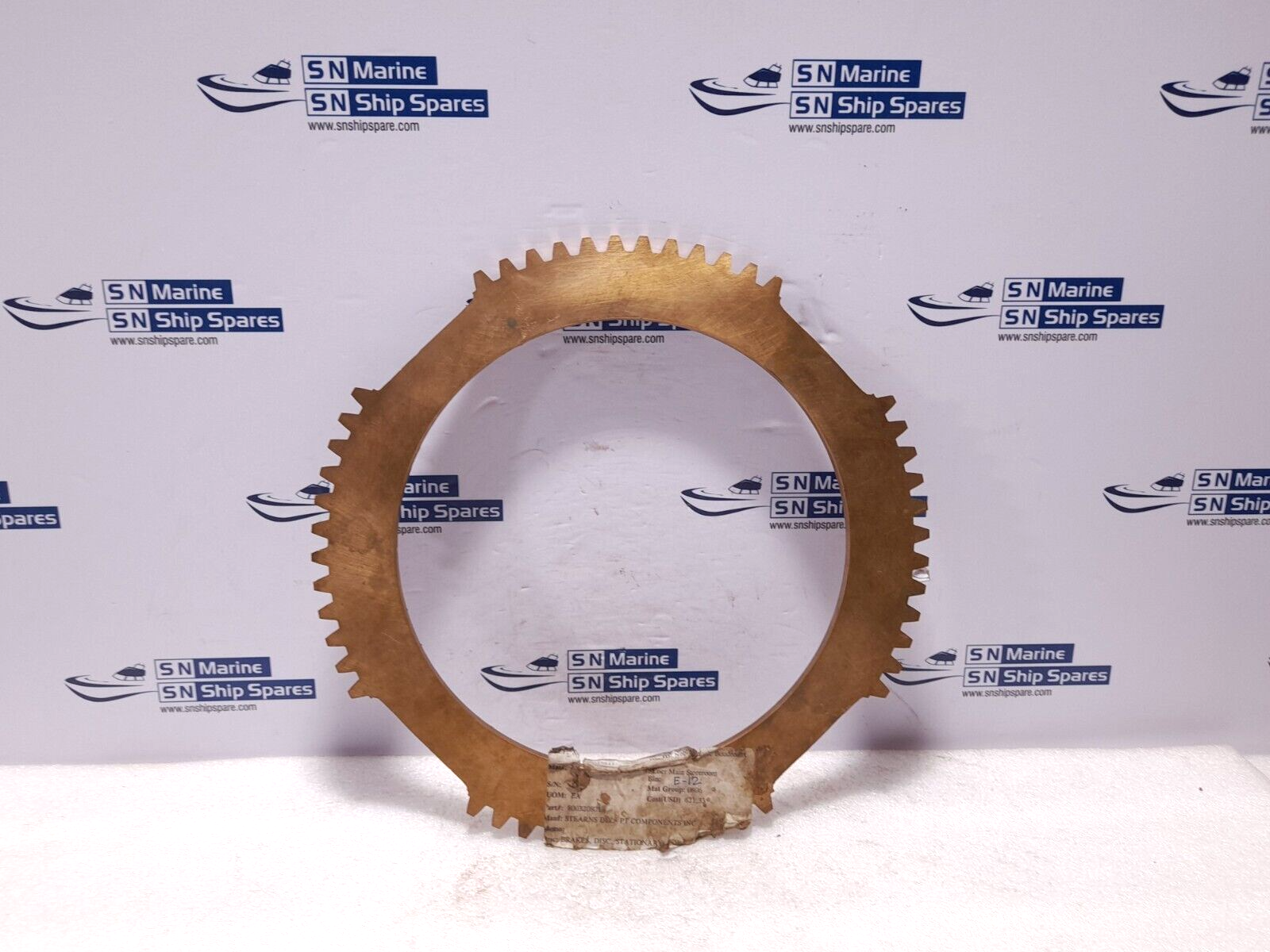 Stearns 800320801 Horizontal Brass Stationary Disc / 8-003-208-01