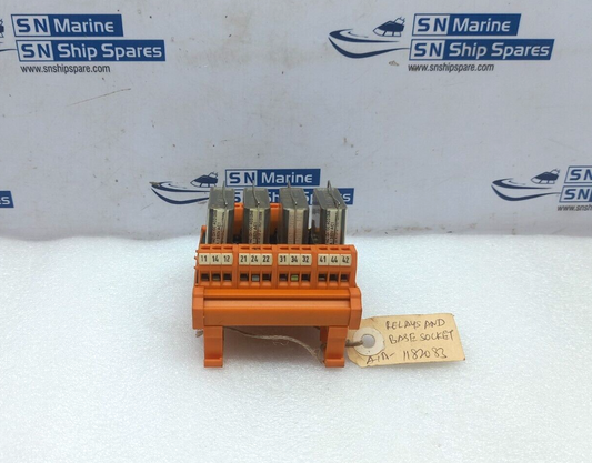 Weidmuller RSM 801758 Relay And Base Socket 24V/DC