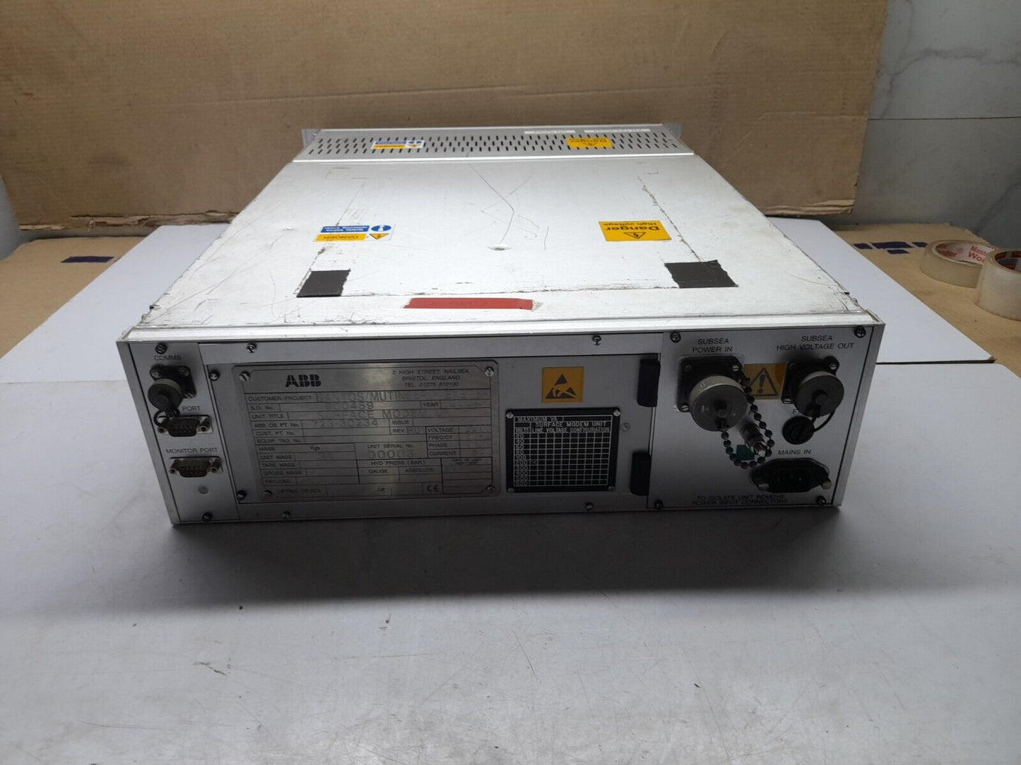 ABB 723-30234 Rev R01 Surface Modem Unit 220V 60Hz Single Phase 5A