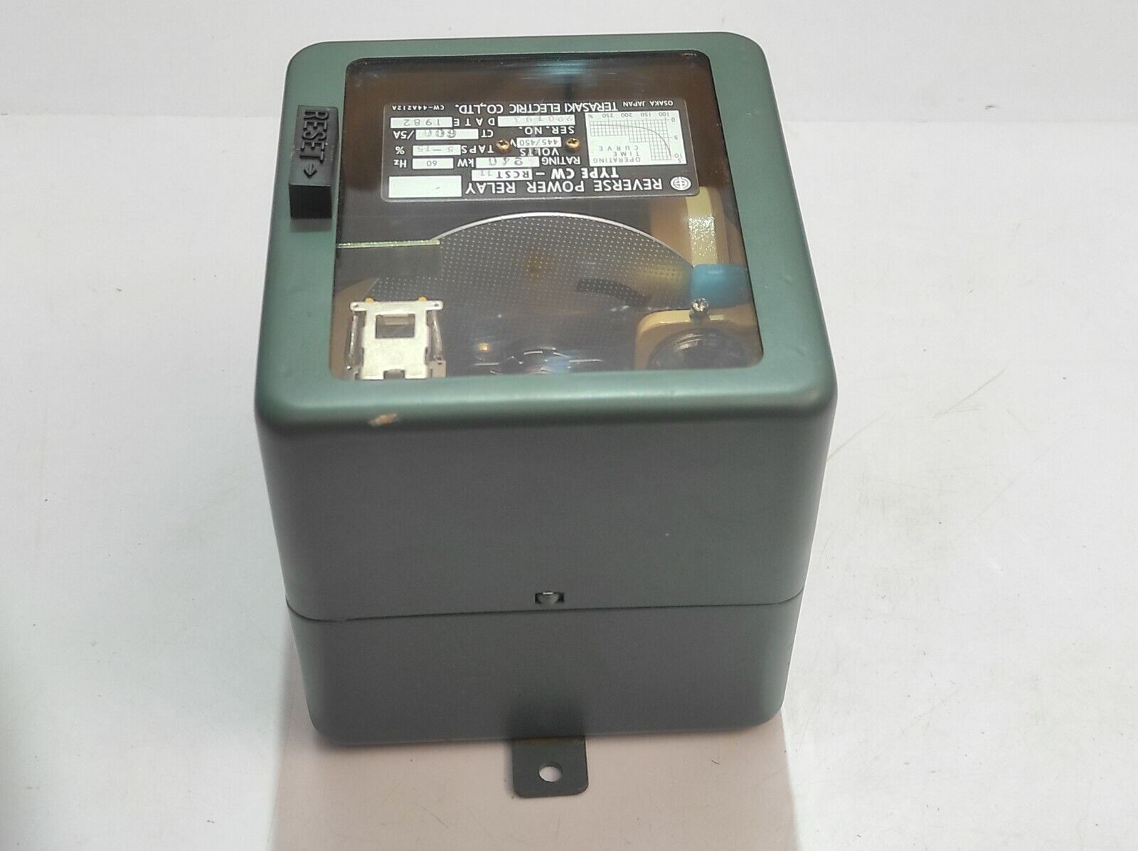 Terasaki CW-RCST11 Reverse Power Relay CWRCST11 Rating 240kW 60Hz Volts 445/450V