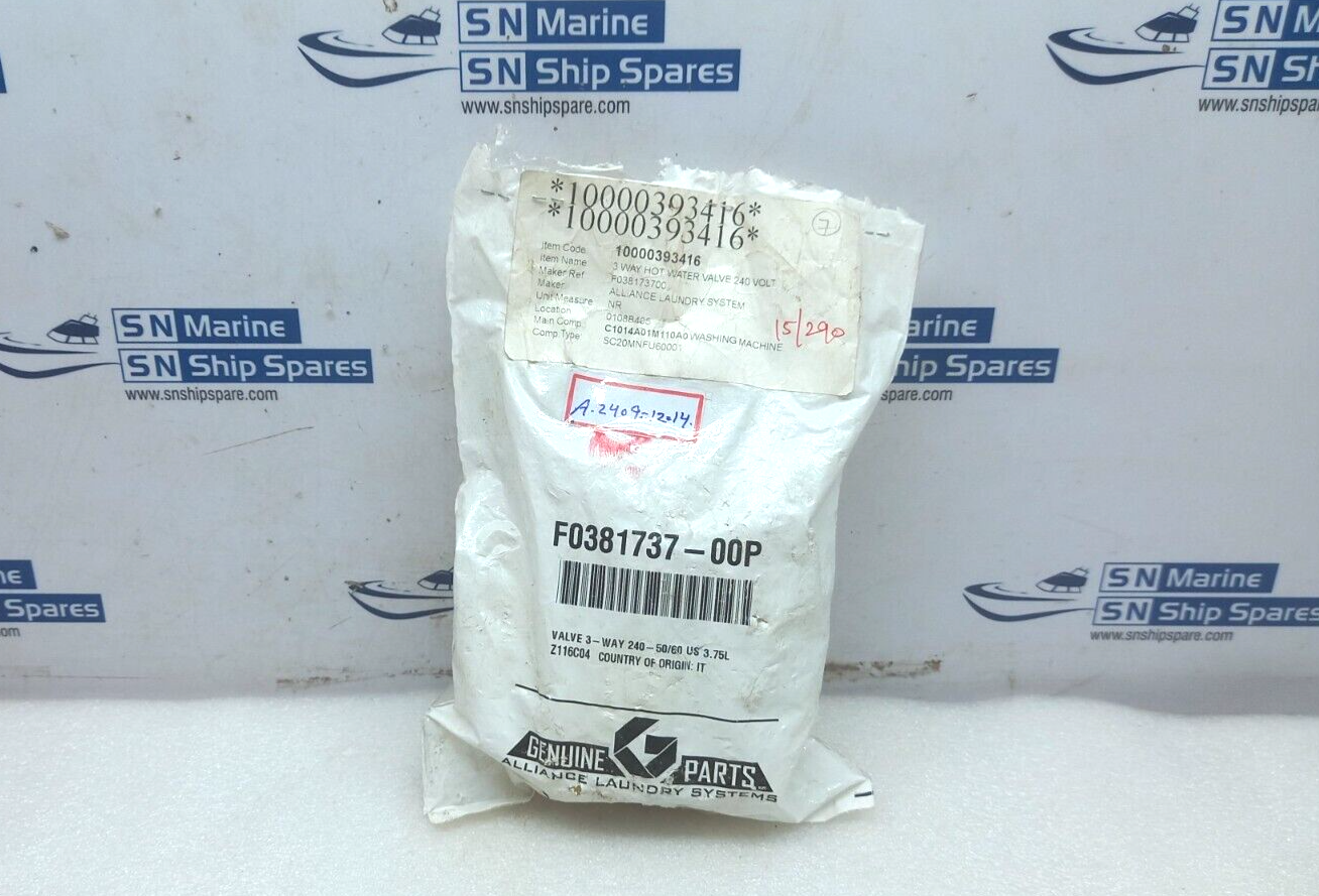 Speed Queen F0381737-00P Washer VALVE 3-WAY 240-50/60 US 3.75L Z116C04