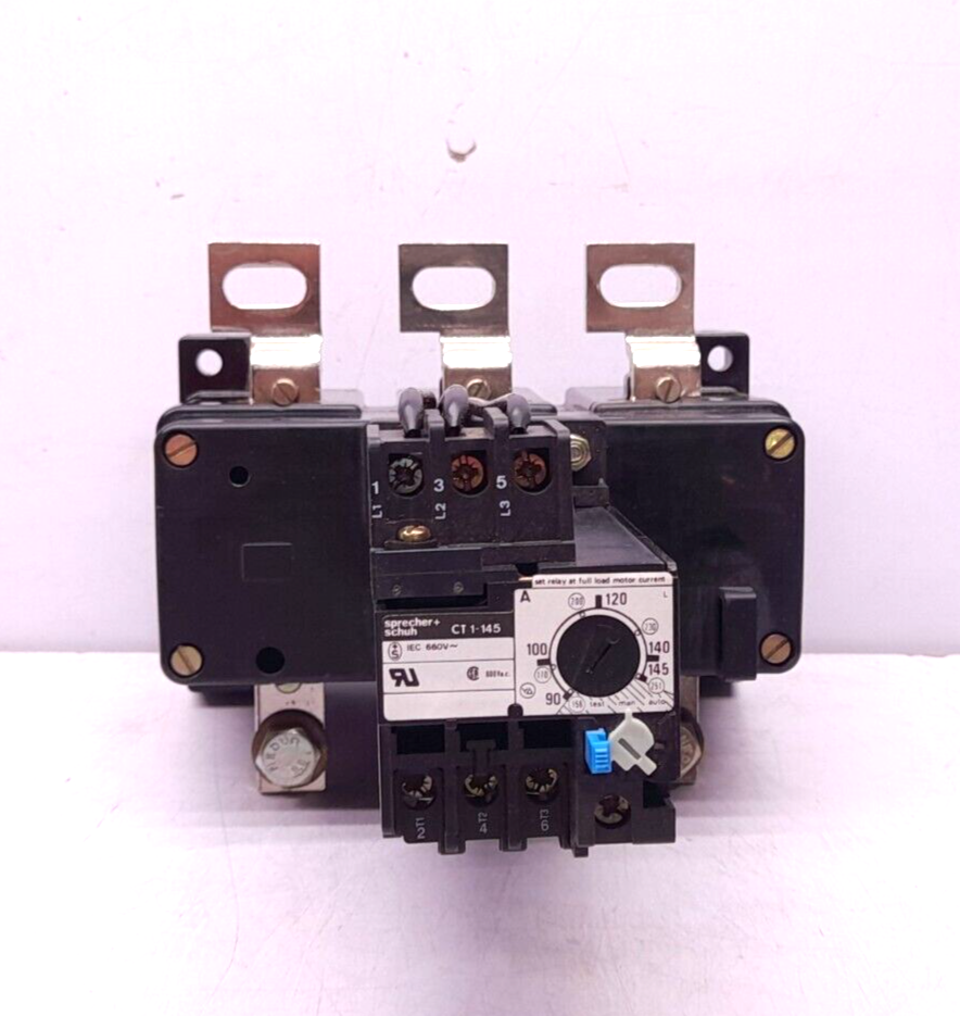 Sprecher Schuh CT 1-145 Thermal Overload Relay 90-145A