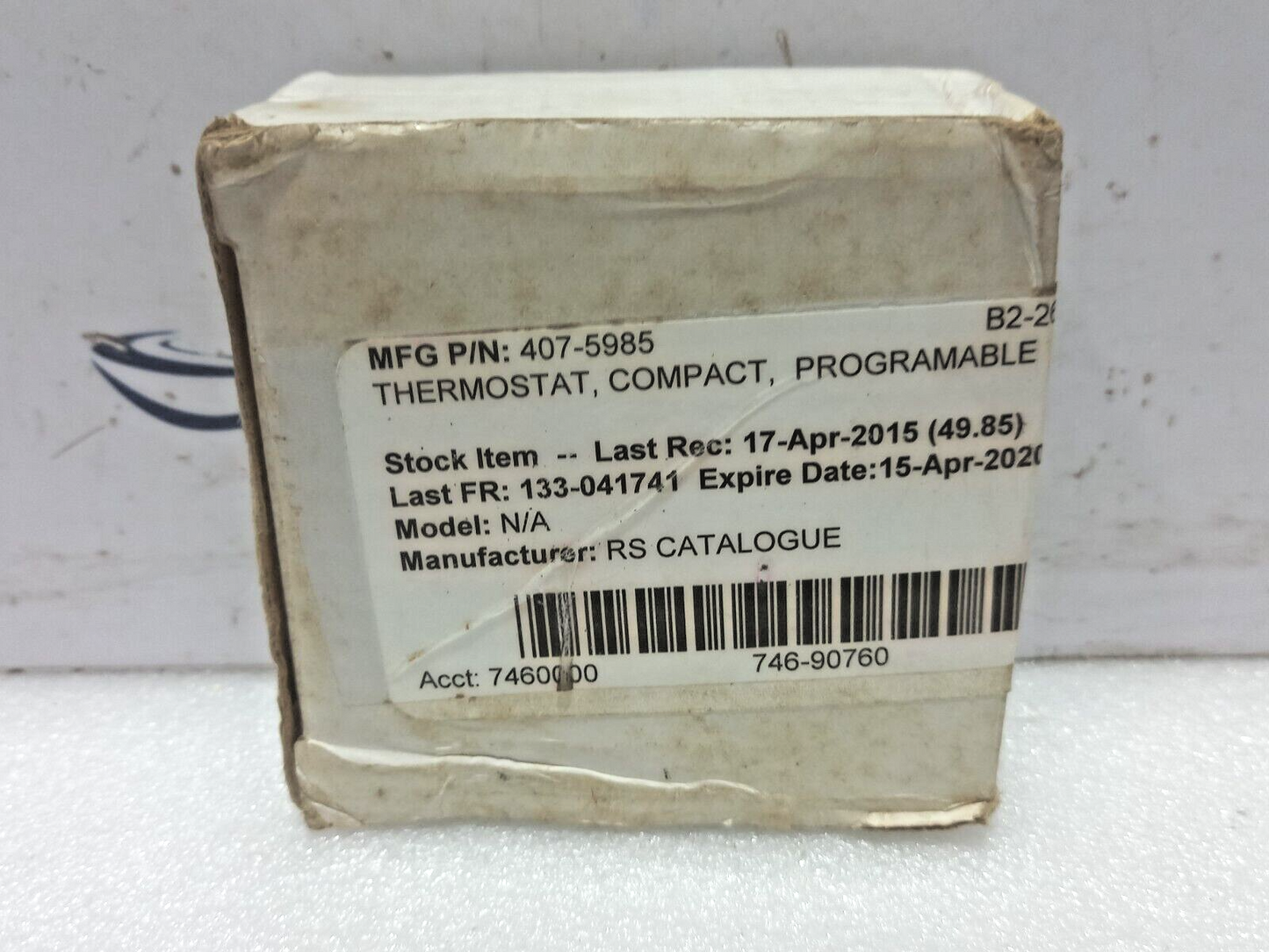 CELECT DRT2 Programmable Compact Thermostat AC24...250V~ 50/60Hz RS 407-5985