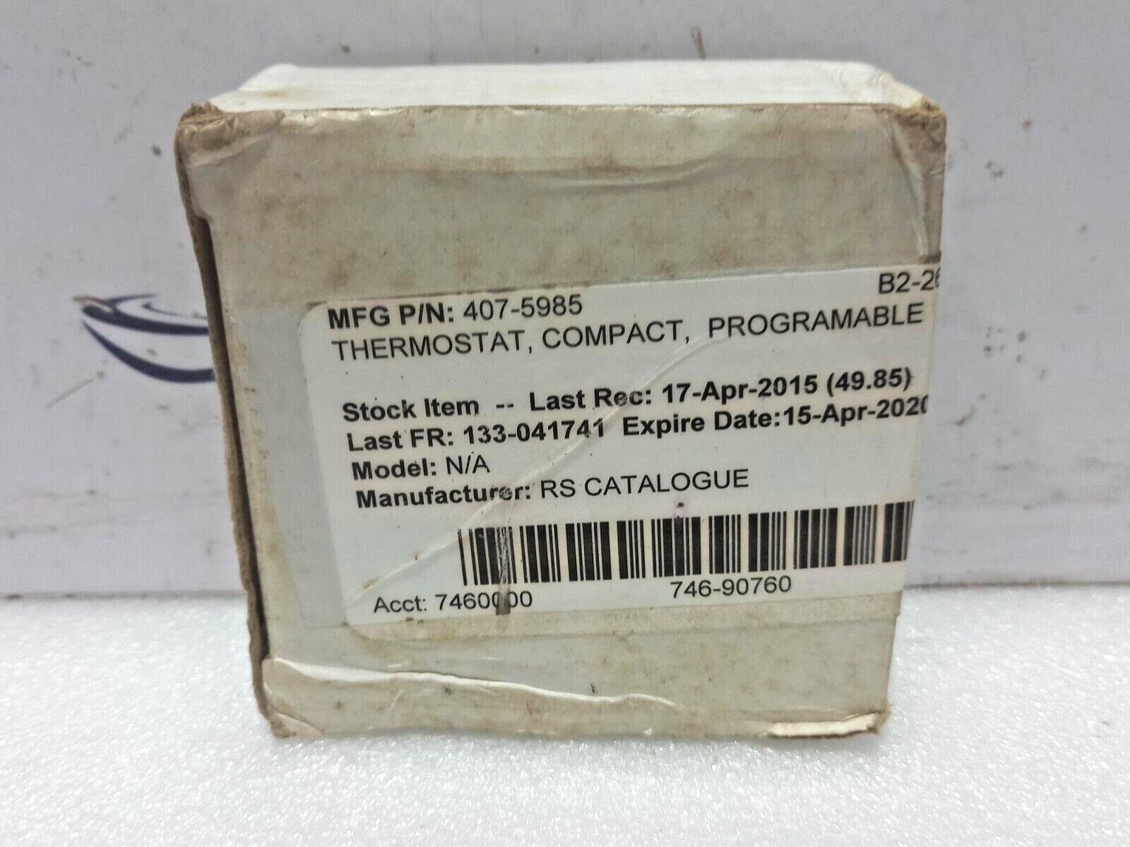 CELECT DRT2 Programmable Compact Thermostat AC24...250V~ 50/60Hz RS 407-5985