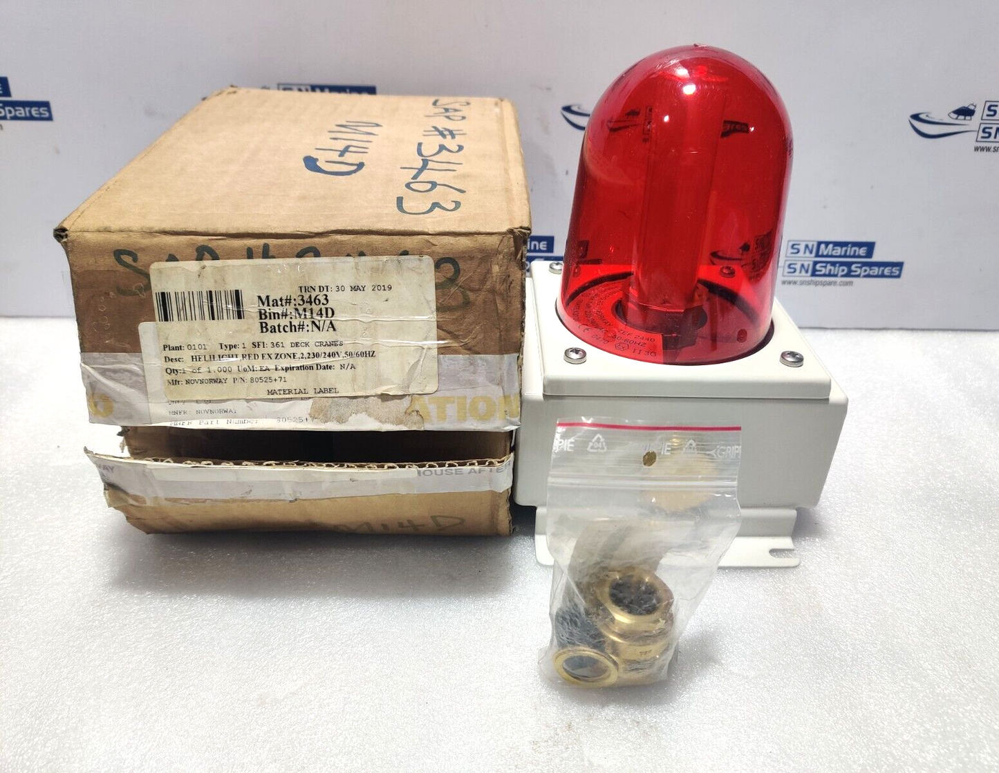 Tranberg 244002 TEF 2440 Red Helilight 230/240Vac 50/60Hz