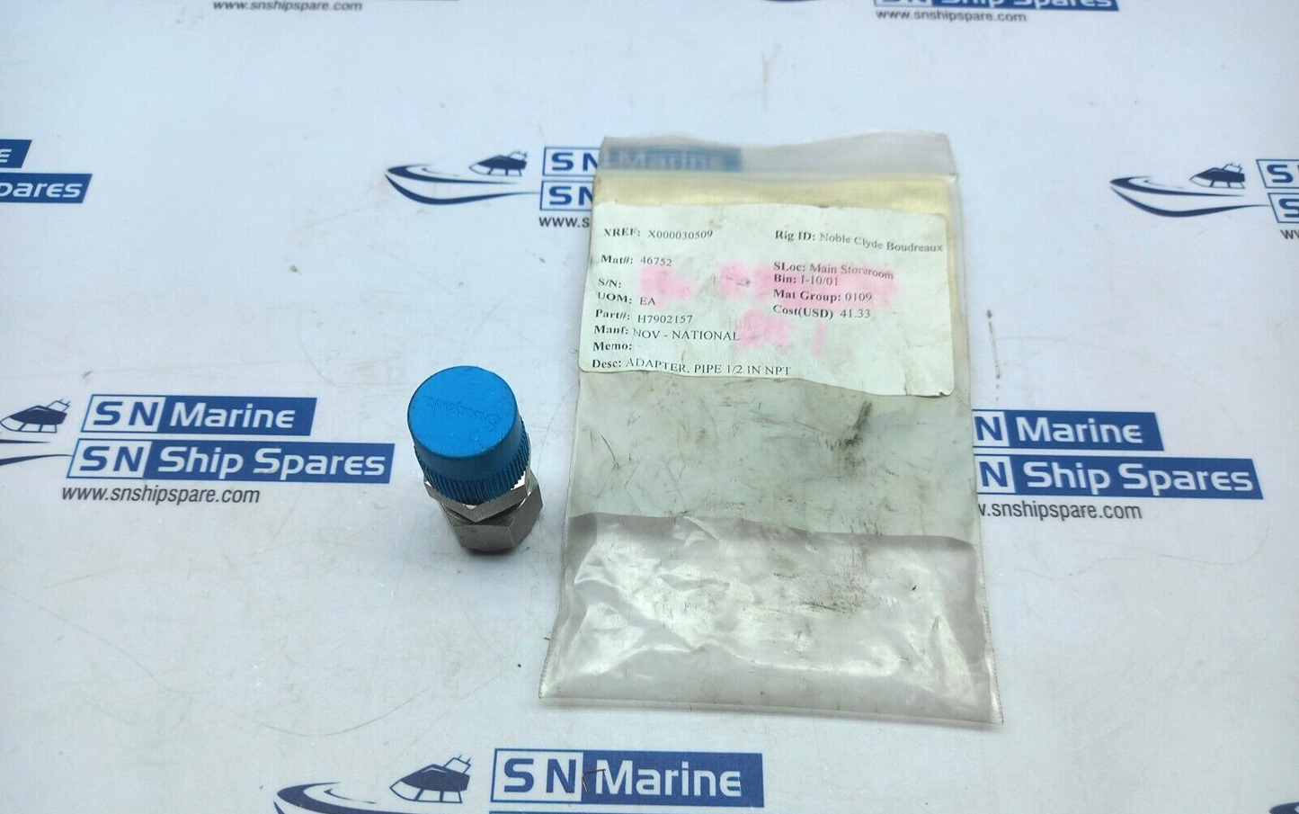 Swagelok-316 TYD Pipe Adapter ½ IN NPT NOV H7902157 6PCs In Lots