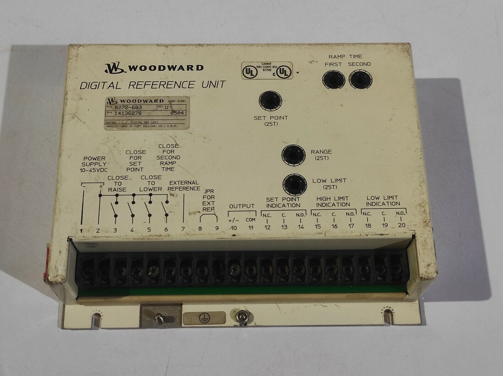 Woodward 8272-683 Rev U Digital Reference Unit 8272683