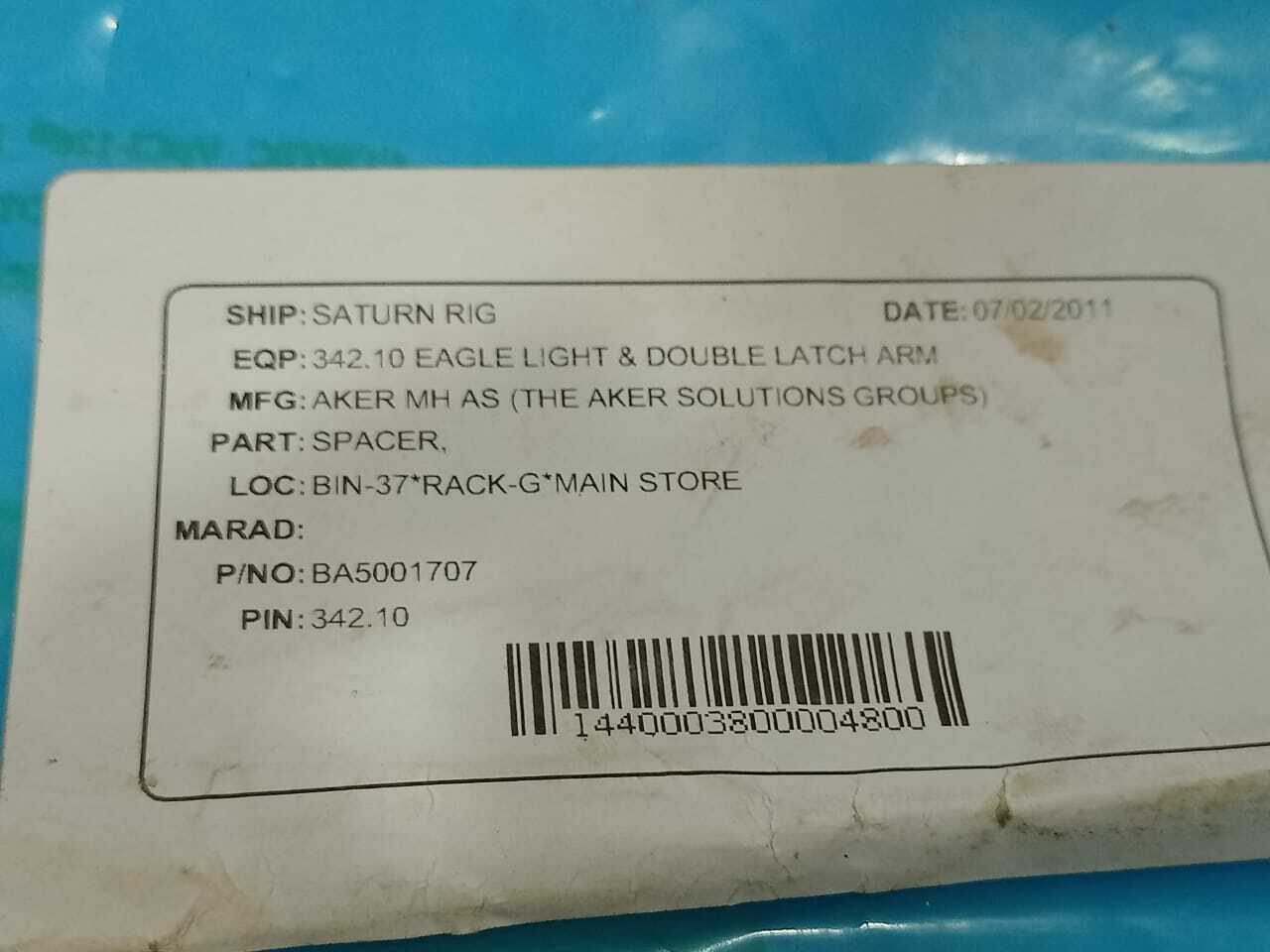 Aker BA5001707 Spacer