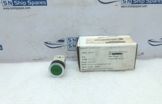 Steyrmotors 2180779-0 Assy. Switch Start Green 250V/6(4)A Schlegel BT