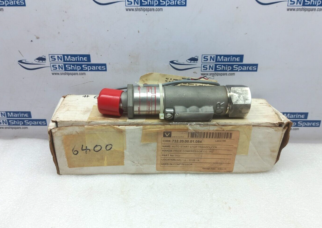 SOR 534HS-TN5K-P9-C1A Pressure Transmitter 0-5000Psi P/N 720-408 Rev 2