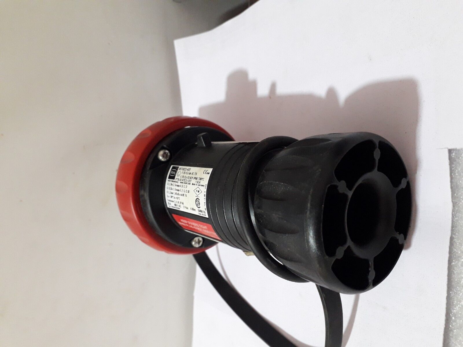 STAHL 857022-407 20A 480VAC 3POLE 4WIRE PLUG NEW 