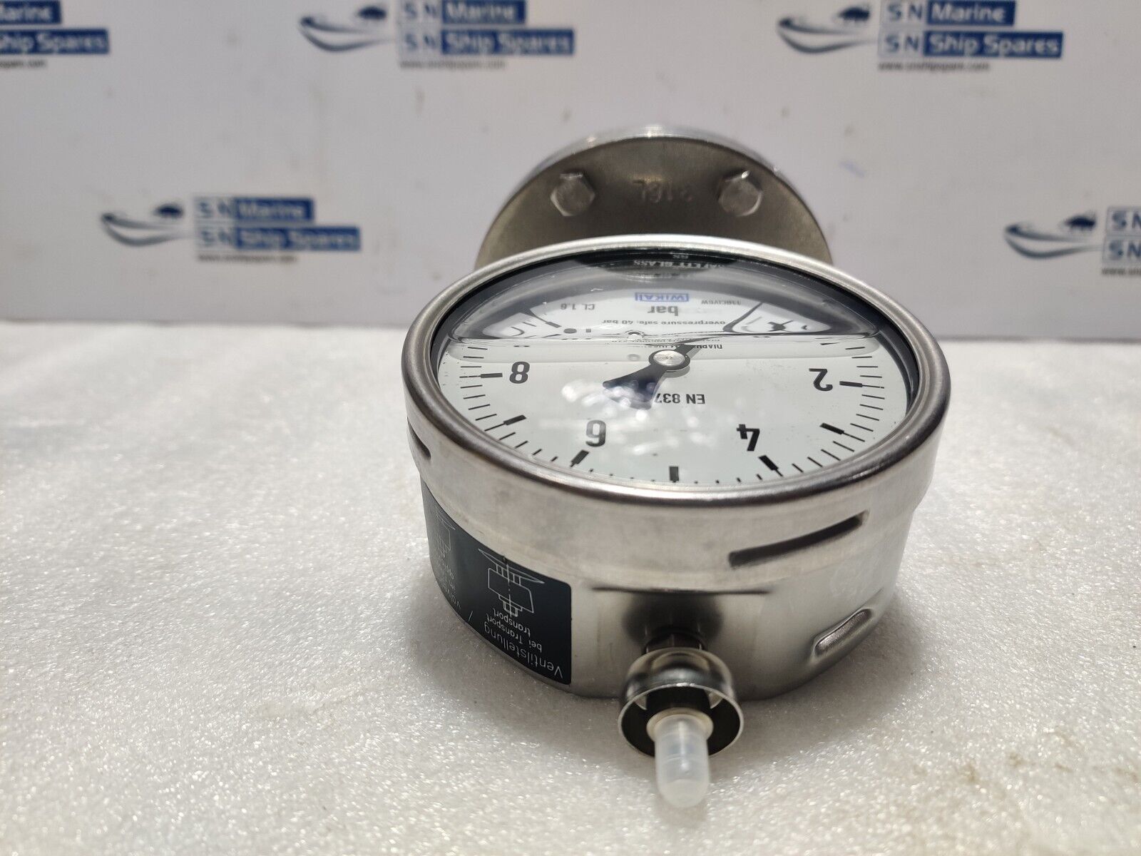 Wika 0-10Bar Pressure Gauge With Attached Assembly