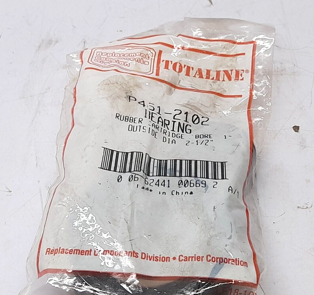 Totaline P451-2102 Bearing Rubber Cartridge Bore 1” Outside Dia 2-1/2”