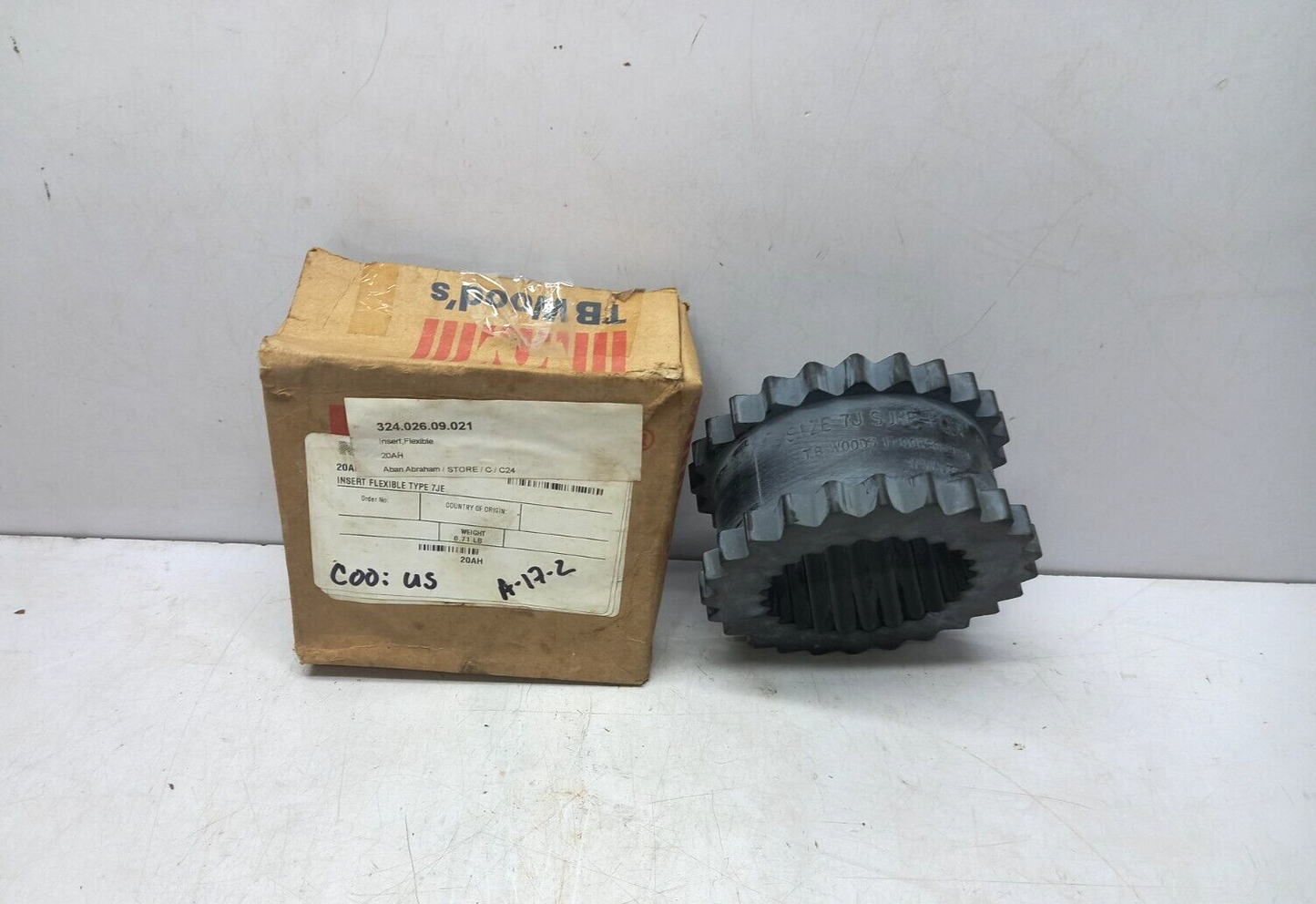 TB Woods 324.026.09.021 Insert Flexible Type 7JE 20AH