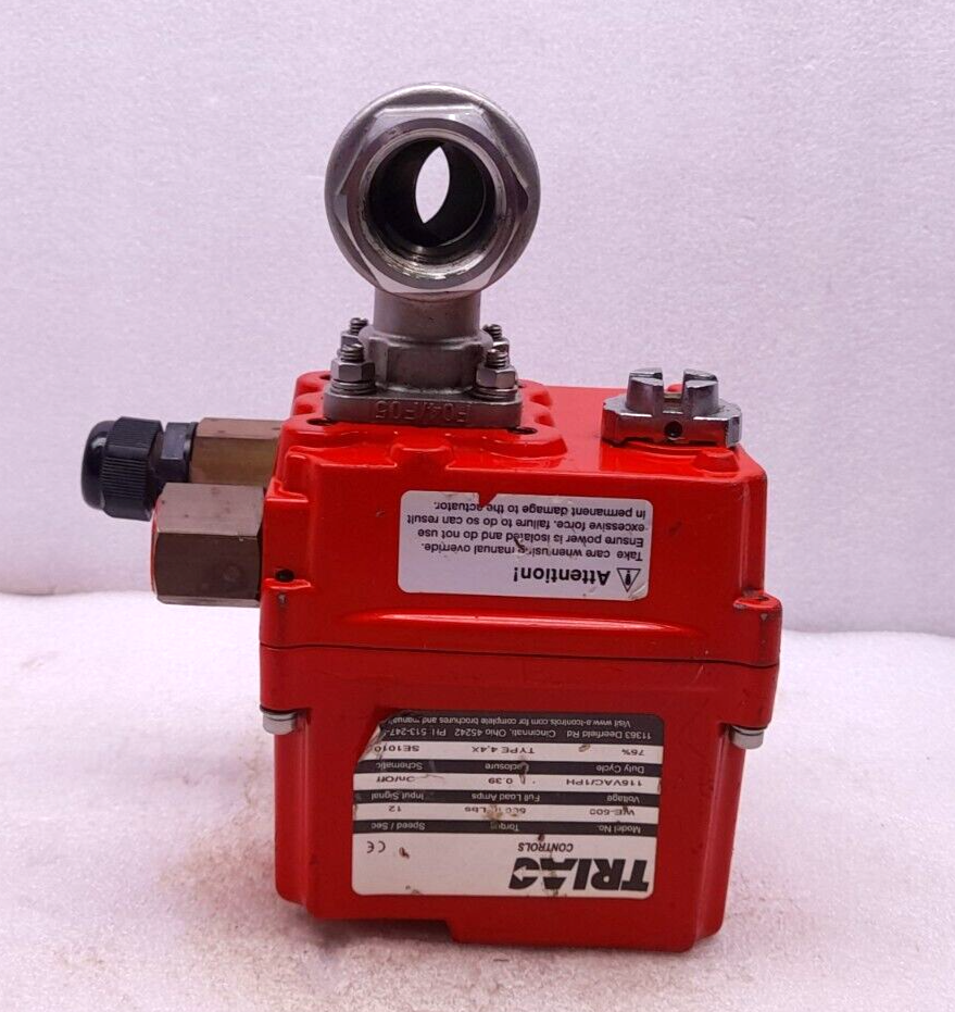 Triac WE-500 Electric Actuator 2 Position Control 115VAC 1Ph 500 In-Lbs 0.39A FL