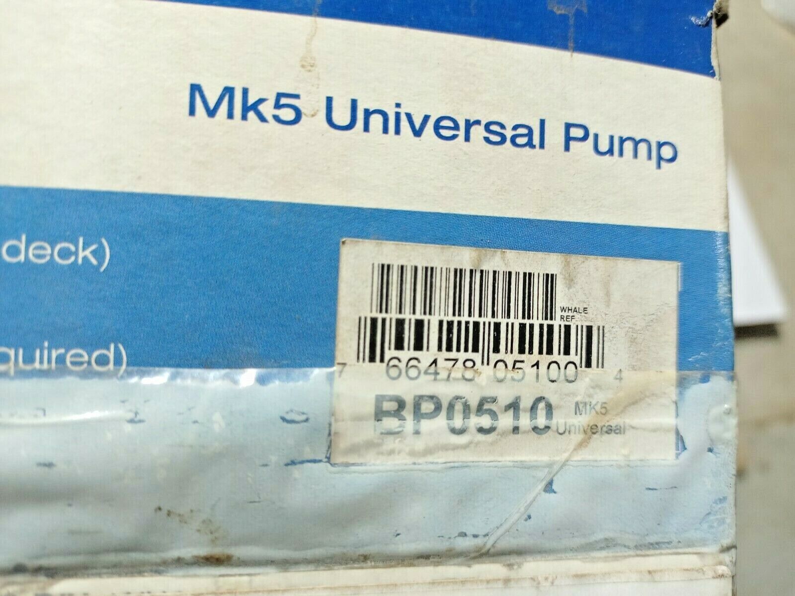 Whale Mk5 Universal Pump Bilge and Waste Water Transfer Pump BP0510