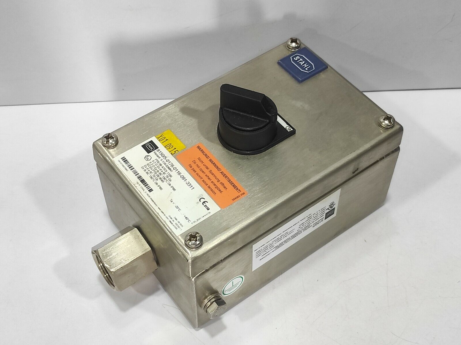 Stahl 8150/5-0176-0116-091-3311 Terminal Box 5-124-02MN1 PTB 09 ATEX 1109