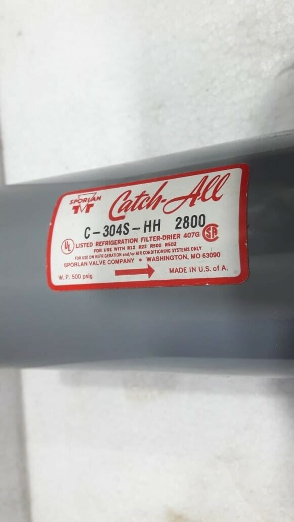 Sporlan C-304S-HH 2800 Filter Drier Ingersoll Rand 922H (C-304-SHH