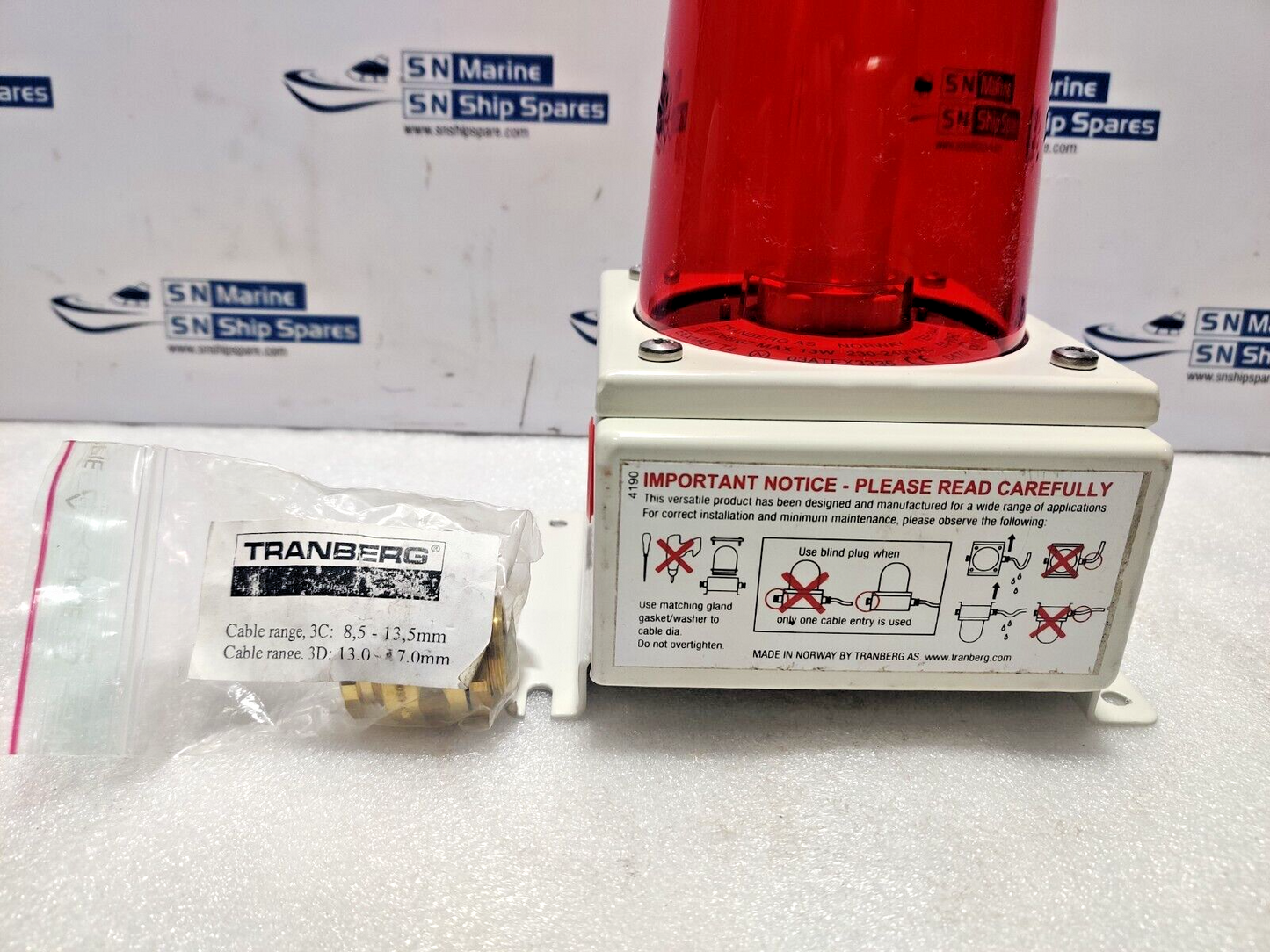 Tranberg 244002 TEF 2440 Red Helilight 230/240Vac 50/60Hz