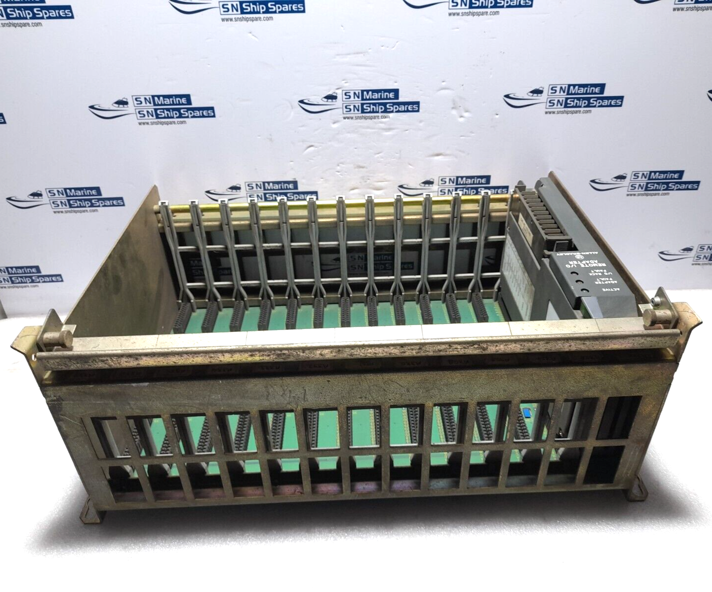 Allen Bradley 1771-ASB Remote I/O Adapter Module With 1771-A3B1 12 Slot I/O Chas
