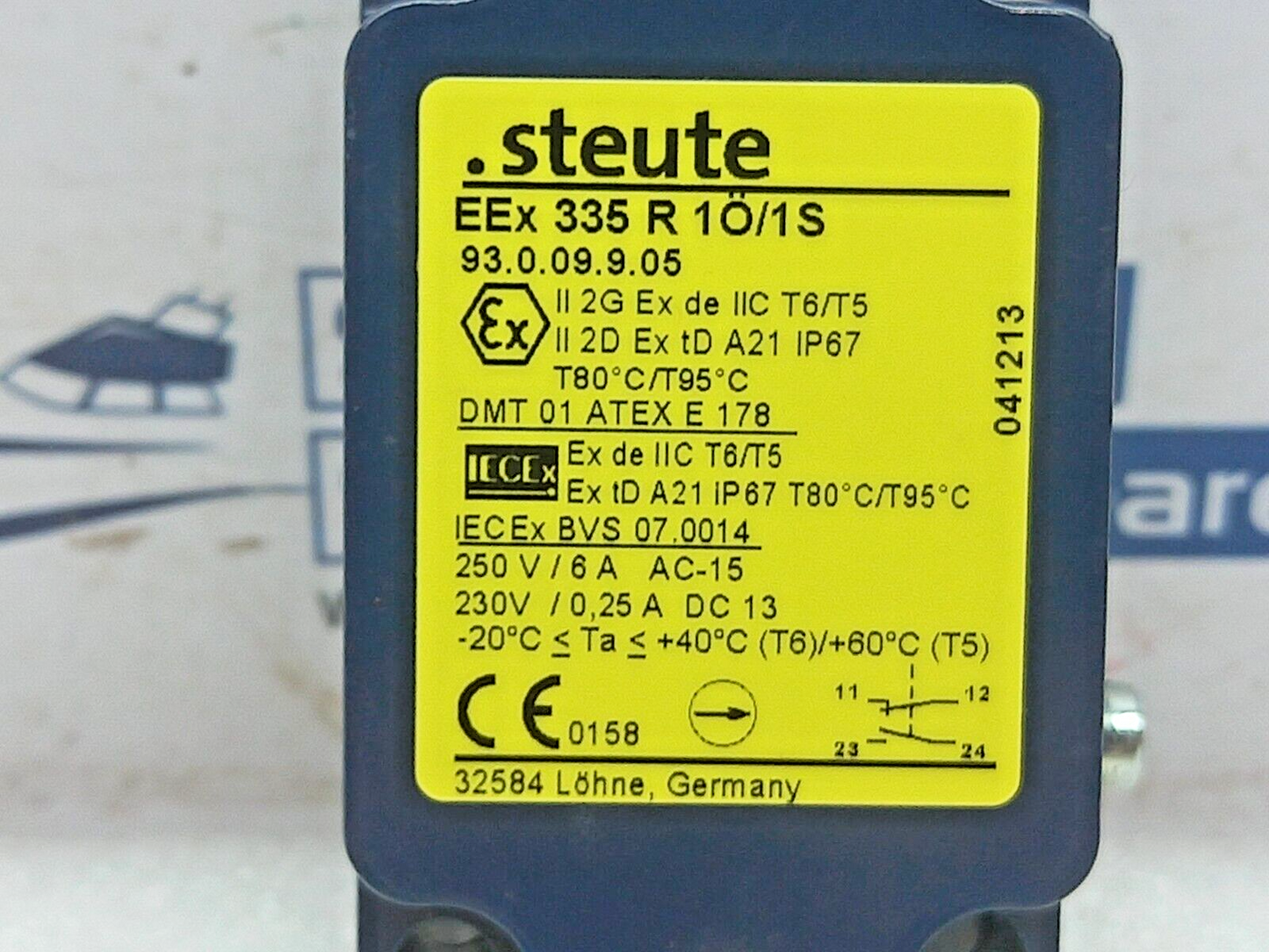 Steute EEx 335 R 1O/1S EX Position Switch Roller Plunger 93.0.09.9.05