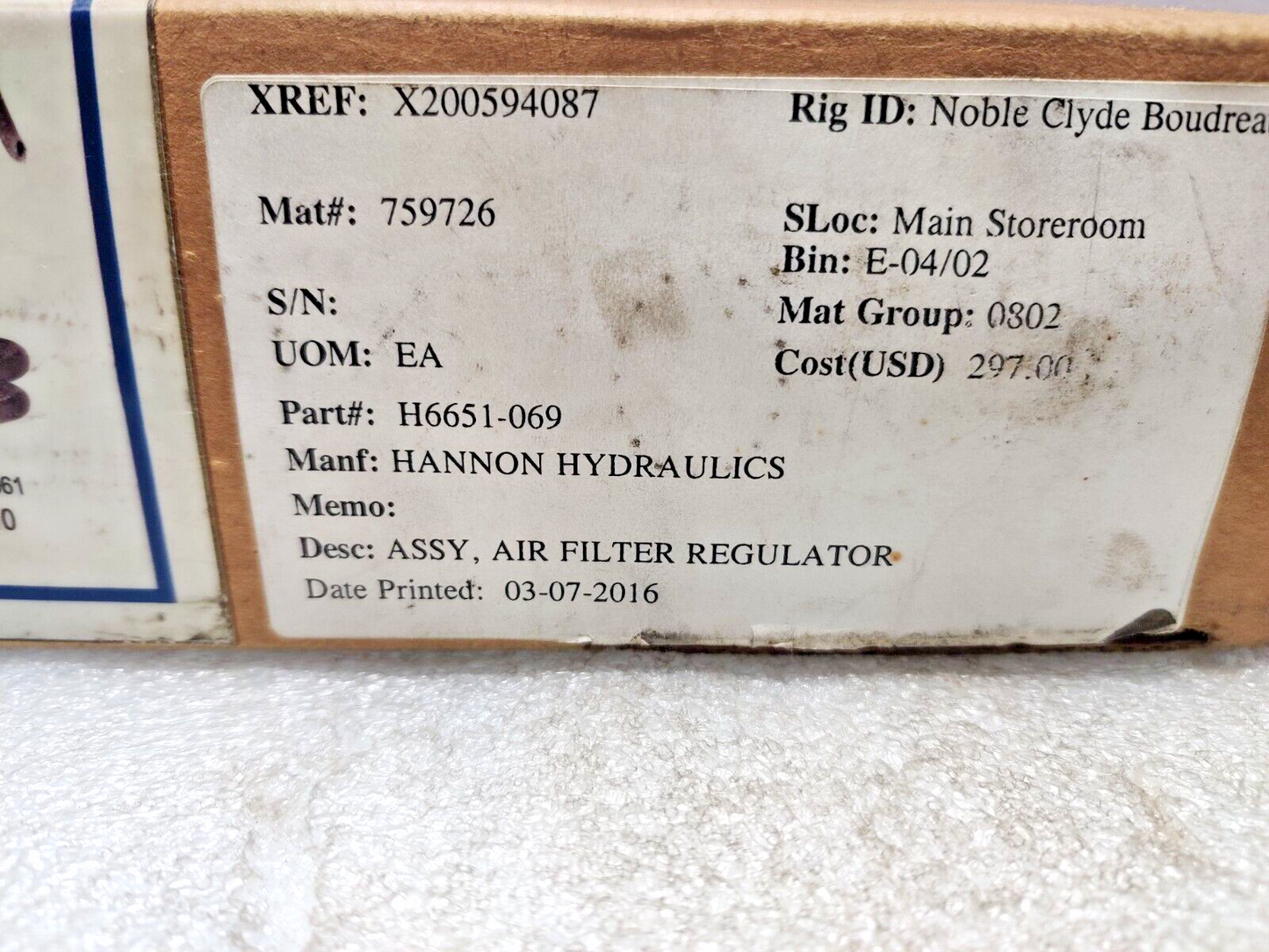 Wilkerson B18-04-FKG0 Pneumatic Air Filter Regulator With Pressure Gauge