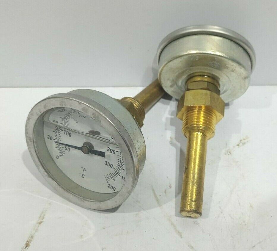 Wartsila 511120 Horizontal Thermometer 0-200 Cent Water