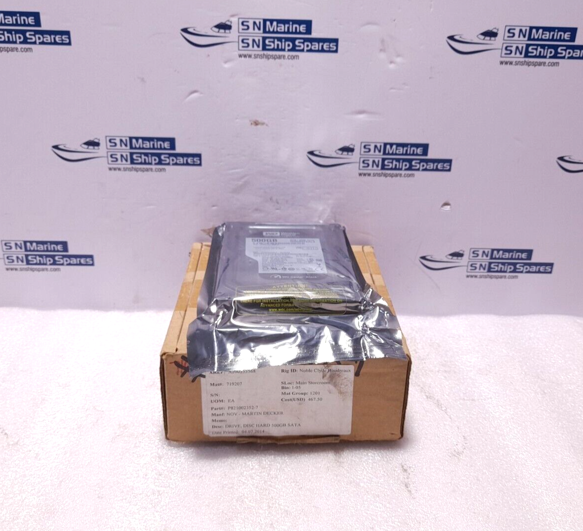 Western Digital WD5002AALX NOV Martin Decker P821002352-7 500GB Hard Disk