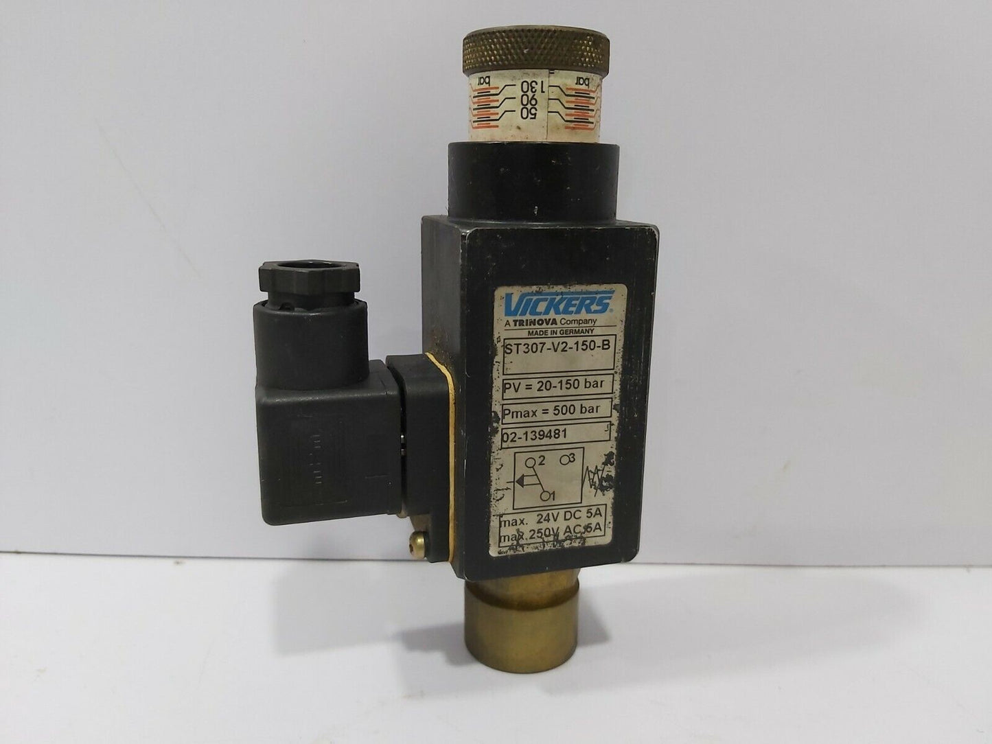 VICKERS ST307-V2-150-B Hydraulic Pressure Switch ST307V2150B 20-150 Bar