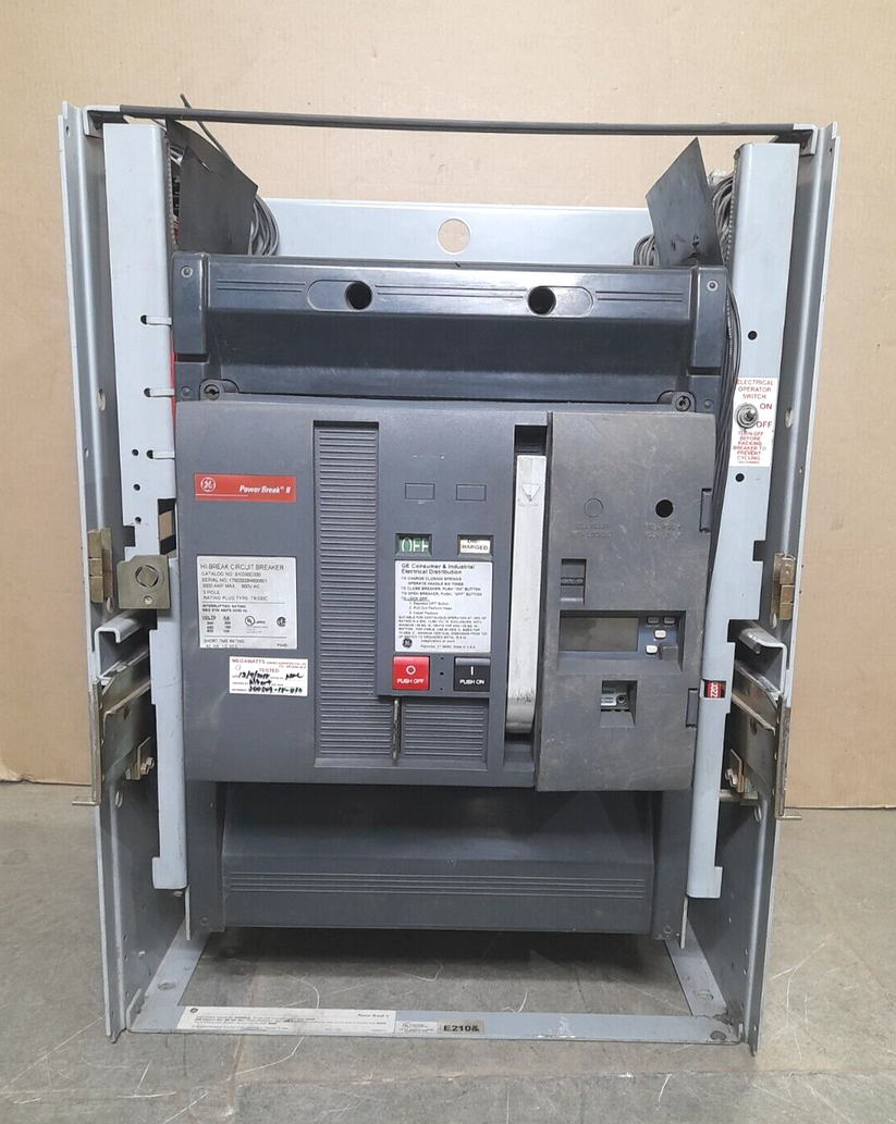 GE SHD30D330 Circuit Breaker 3000A Frame Rating & 2000A Trip Unit & SP ...