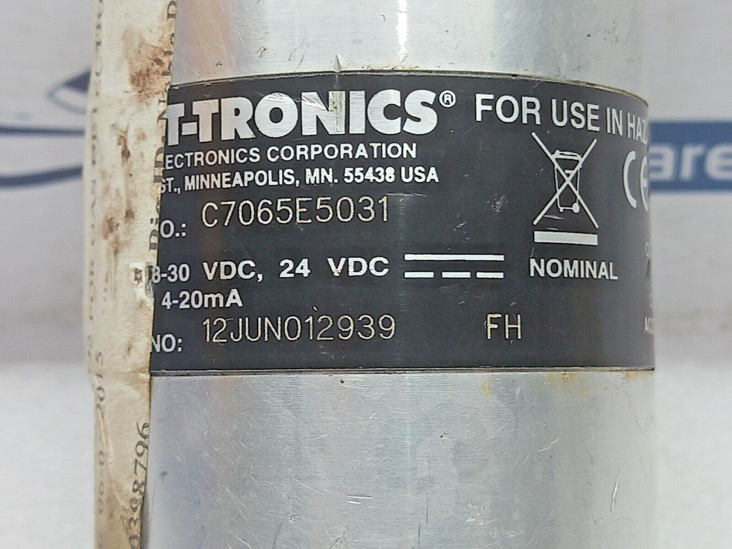 DET-TRONICS C7065E5031 O2 Sensor Cell For gas Detection Equipment Detector C7065