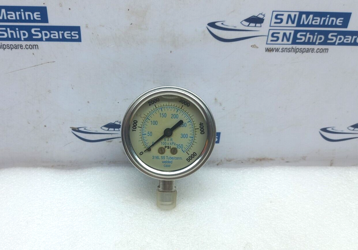 301DFW Liquid Filled Pressure Gauge 2-1/2” Dial ¼” LM  Price Compressor 3038