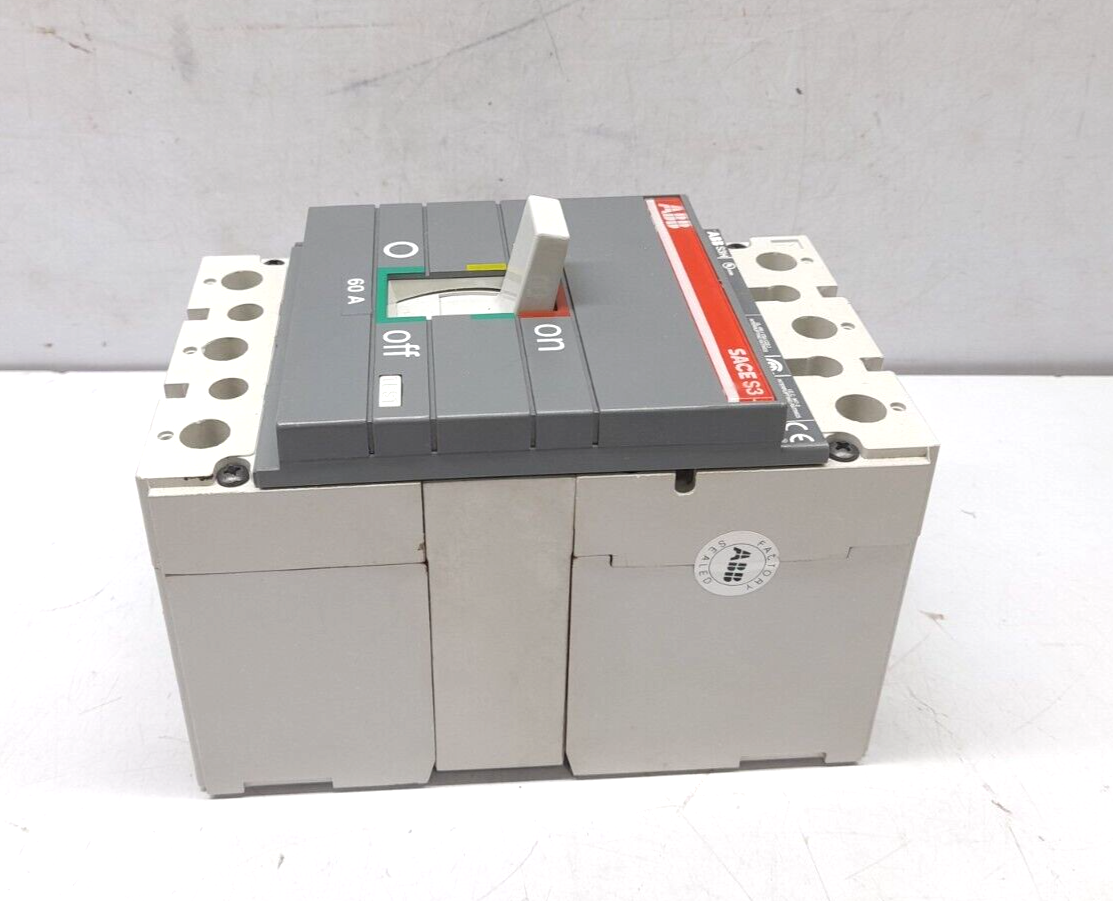 ABB SACE S3 S3H060TW Circuit Breaker S3H 60A BKR S3H 60A 3P