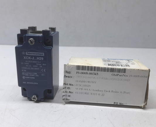 Telemecanique ZCK-J1H29 Limit Switch / XCK-J…H29 / ZCKJ1H29