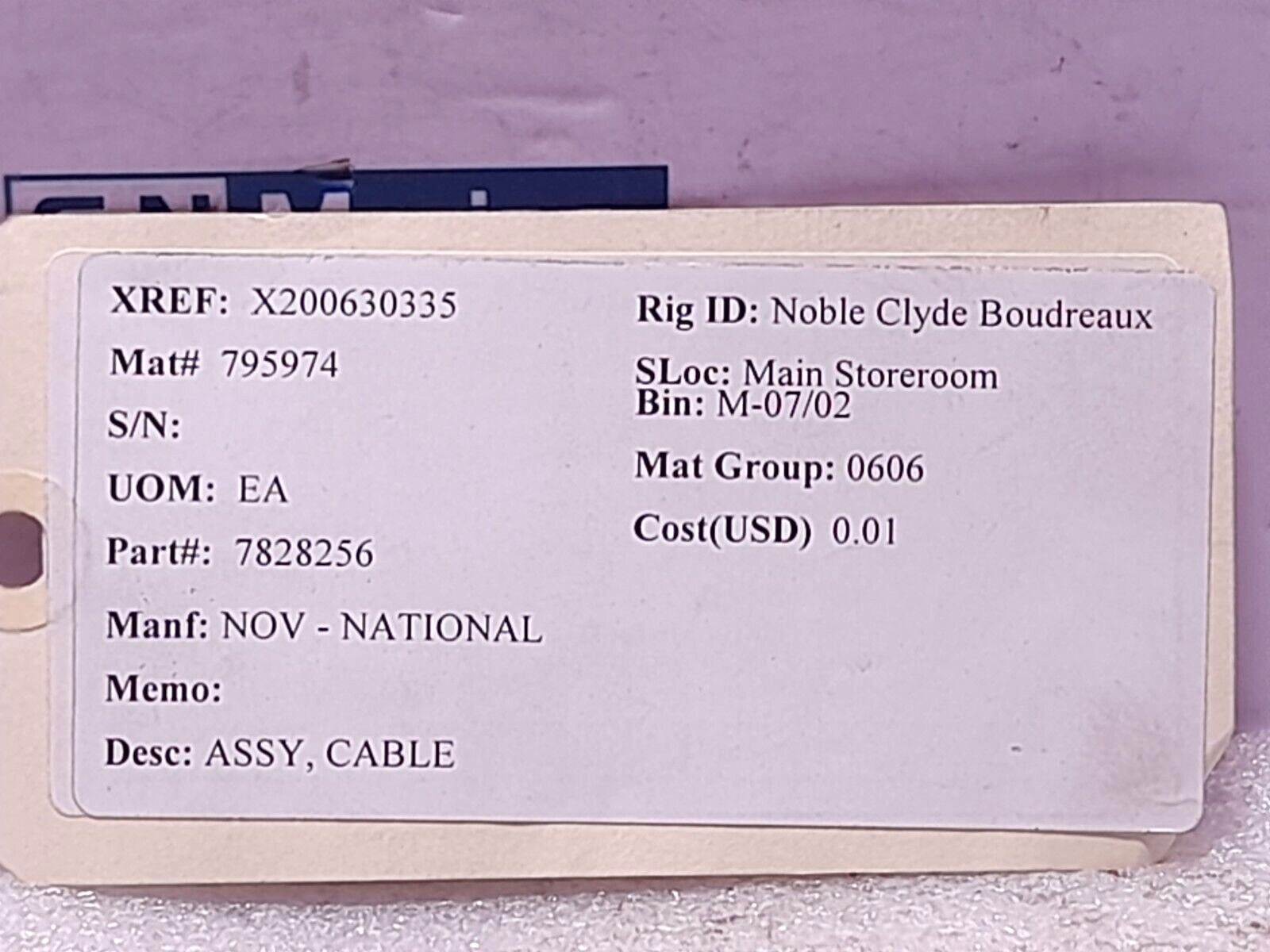 Truck VAS 3-A544-3M Valve Connector Cable Assembly U7177-12 NOV 7828256