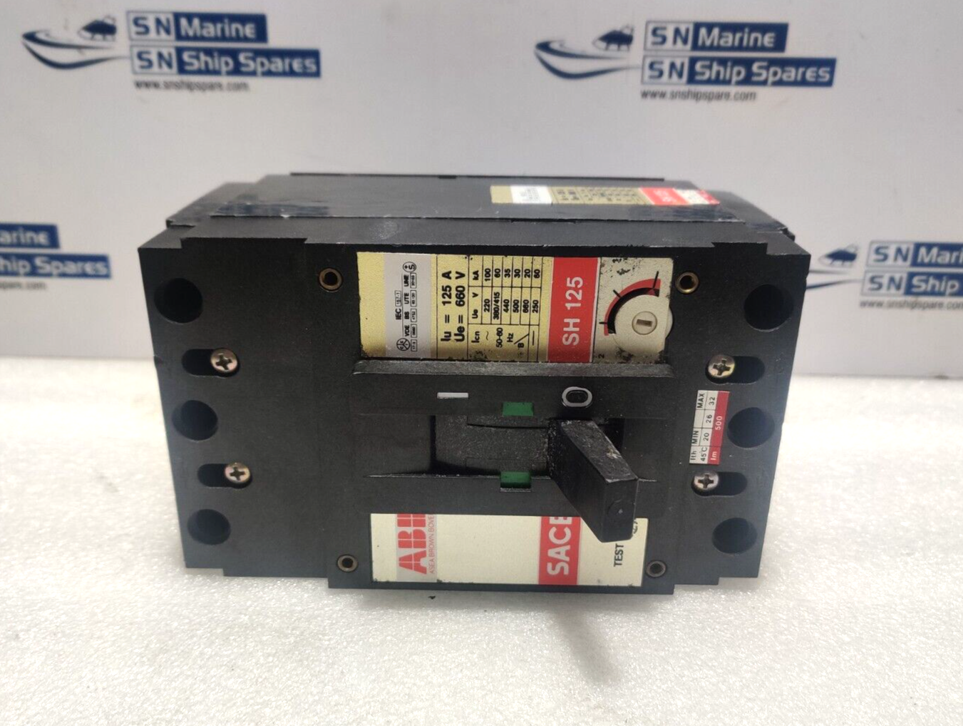 ABB SACE SH125 Circuit Breaker Iu= 125A Ue= 660V SH 125