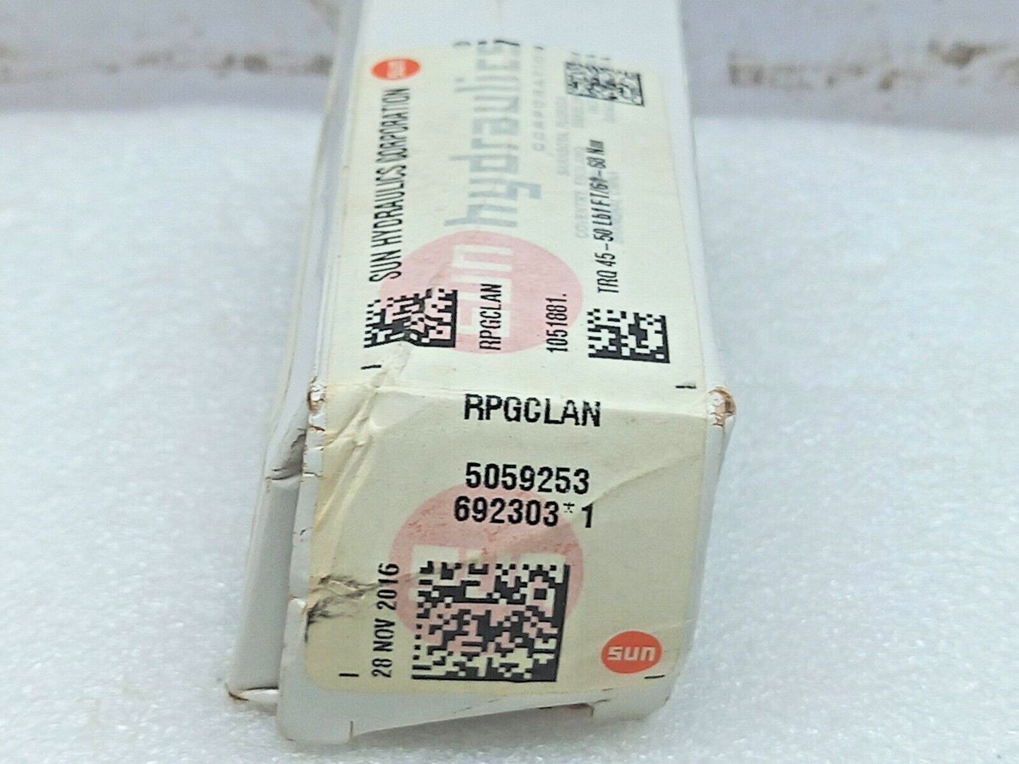 Sun Hydraulics RPGC-LAN Cartridge Valve 5059253 NOV 945820-2AN