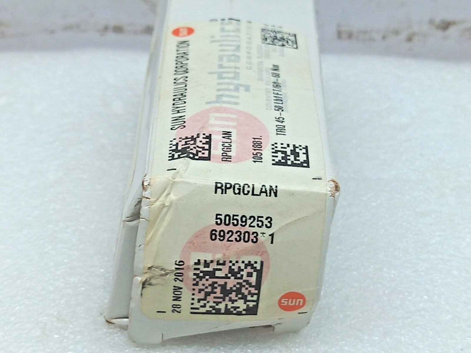 Sun Hydraulics RPGC-LAN Cartridge Valve 5059253 NOV 945820-2AN