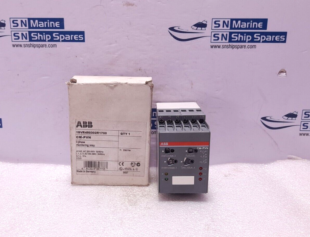 ABB 1SVR450302R1700 3Phase Monitoring Relay CM-PVN