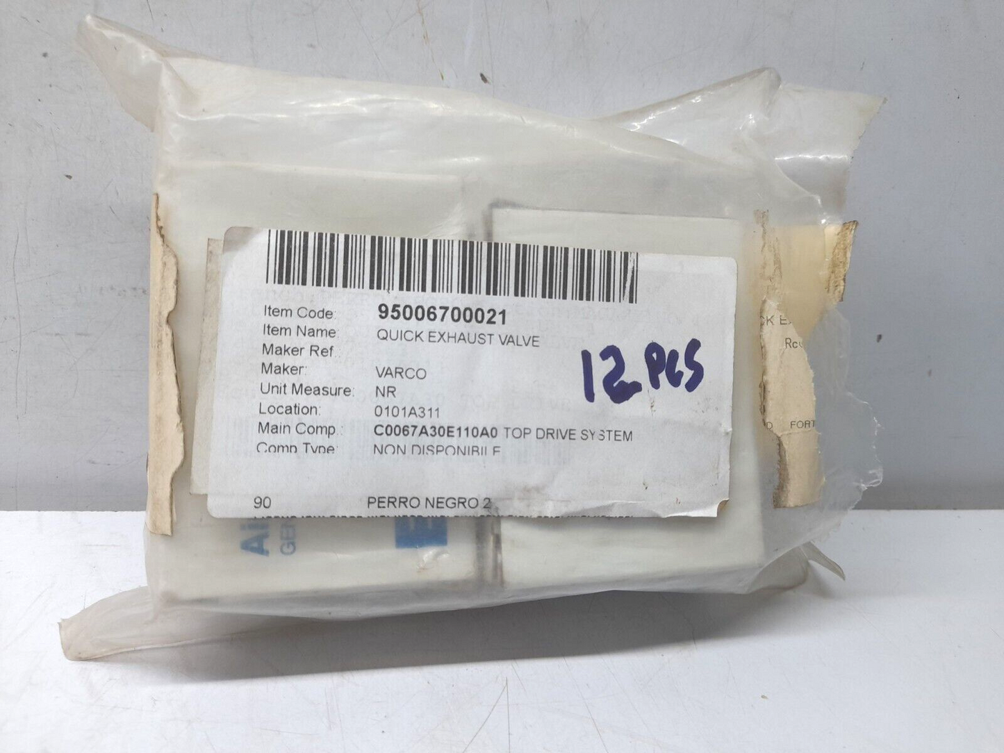 Varco C0067 A30E110A0 Quick Exhaust Valve Eaton Airflex ½ QRV Muff Kit 145407DQ