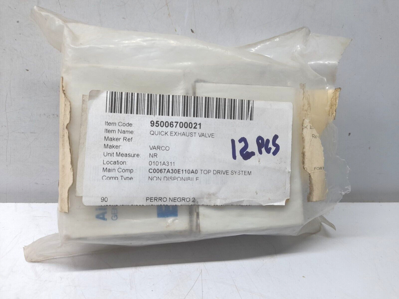 Varco C0067 A30E110A0 Quick Exhaust Valve Eaton Airflex ½ QRV Muff Kit 145407DQ