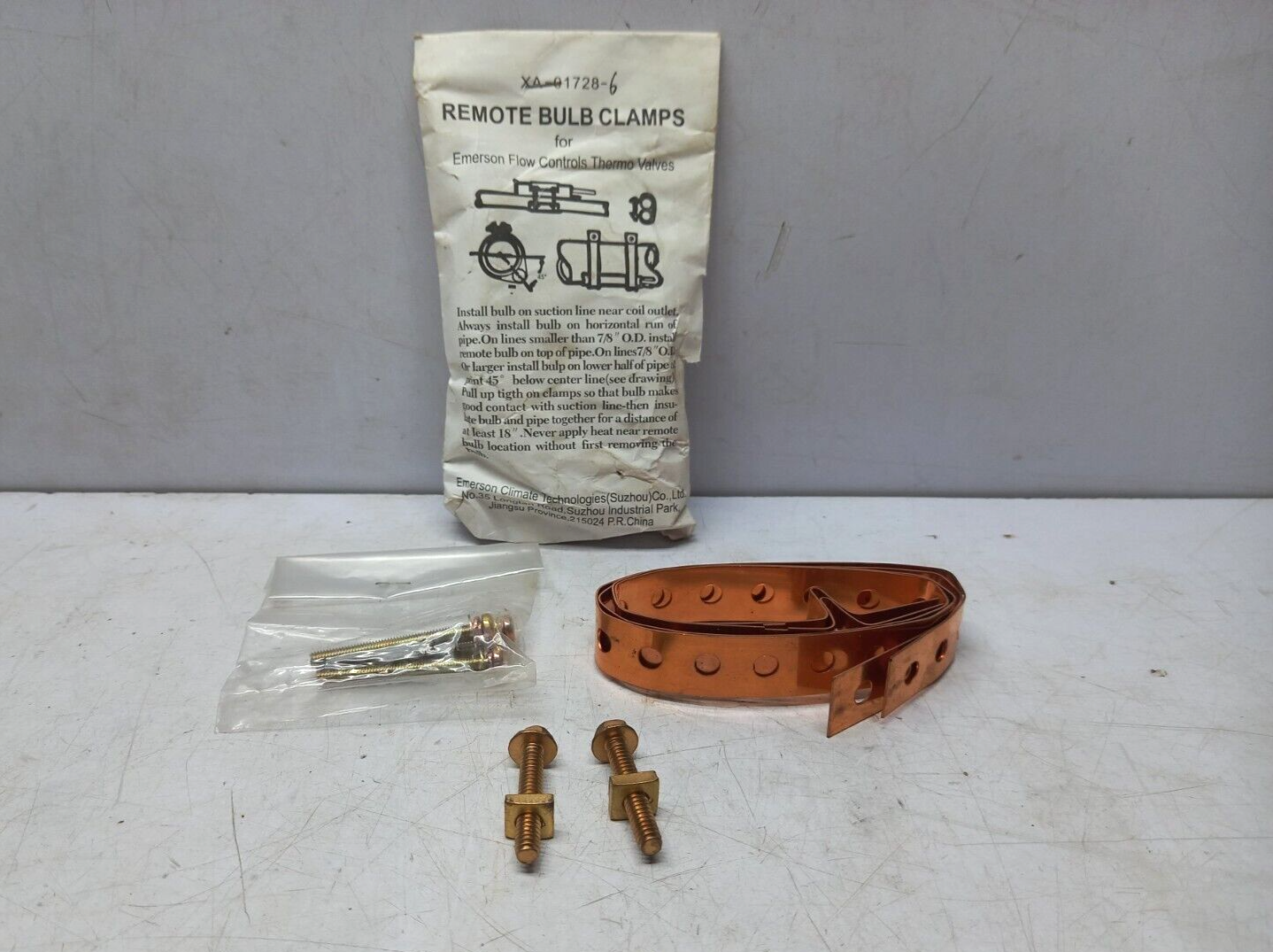 Emerson XA-01728-6 Remote Bulb Clamp For Emerson Flow Control Thermo Valve