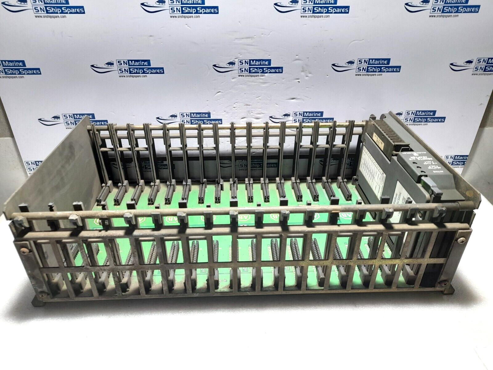 Allen Bradley 1771-A4B 16 Slot I/O Chassis With 1771-ASB E Remote I/O Adapter Mo