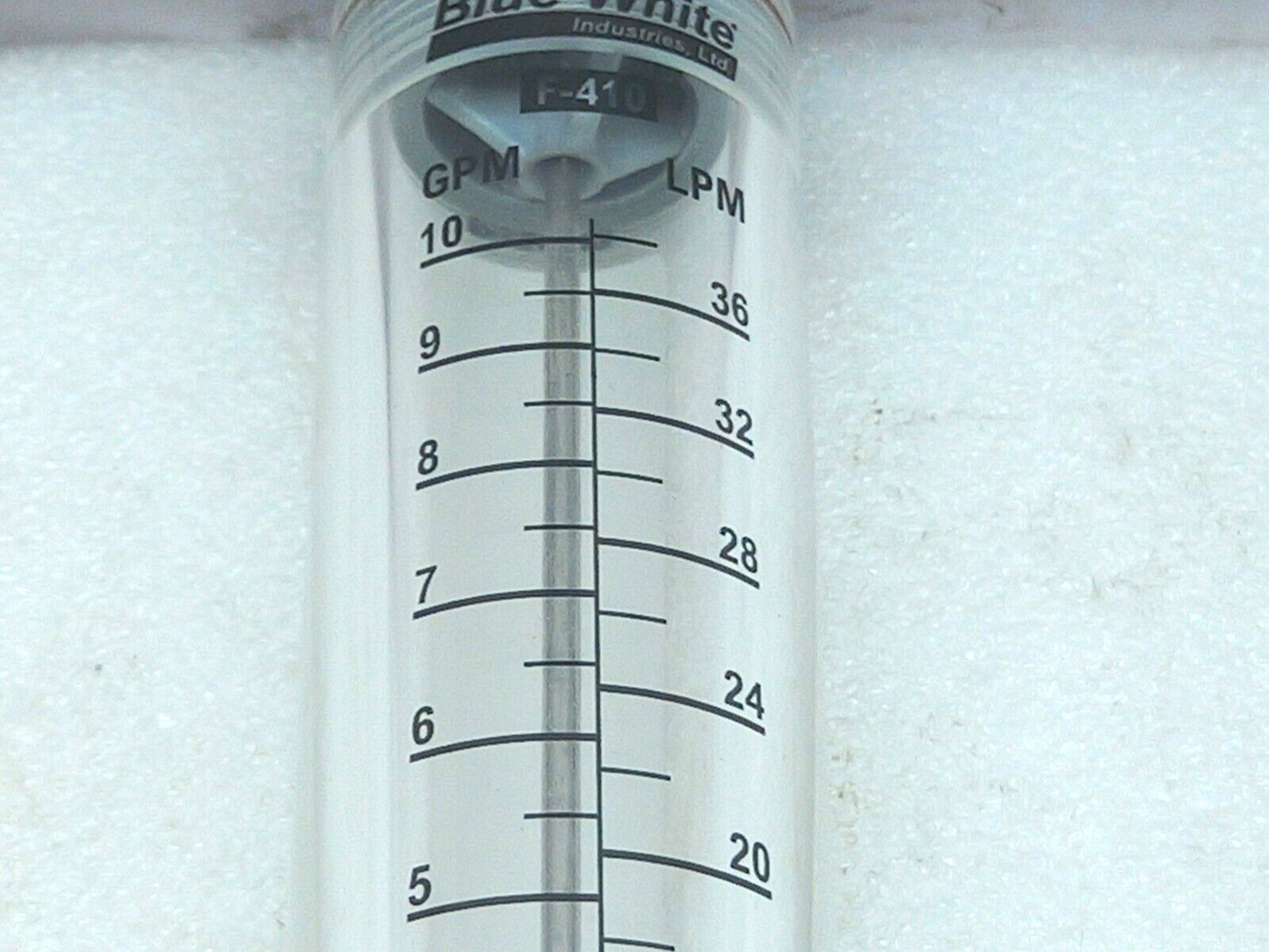 Blue White F-40750LN-16 Flow meter inline 01-10 GPM 1” FNT