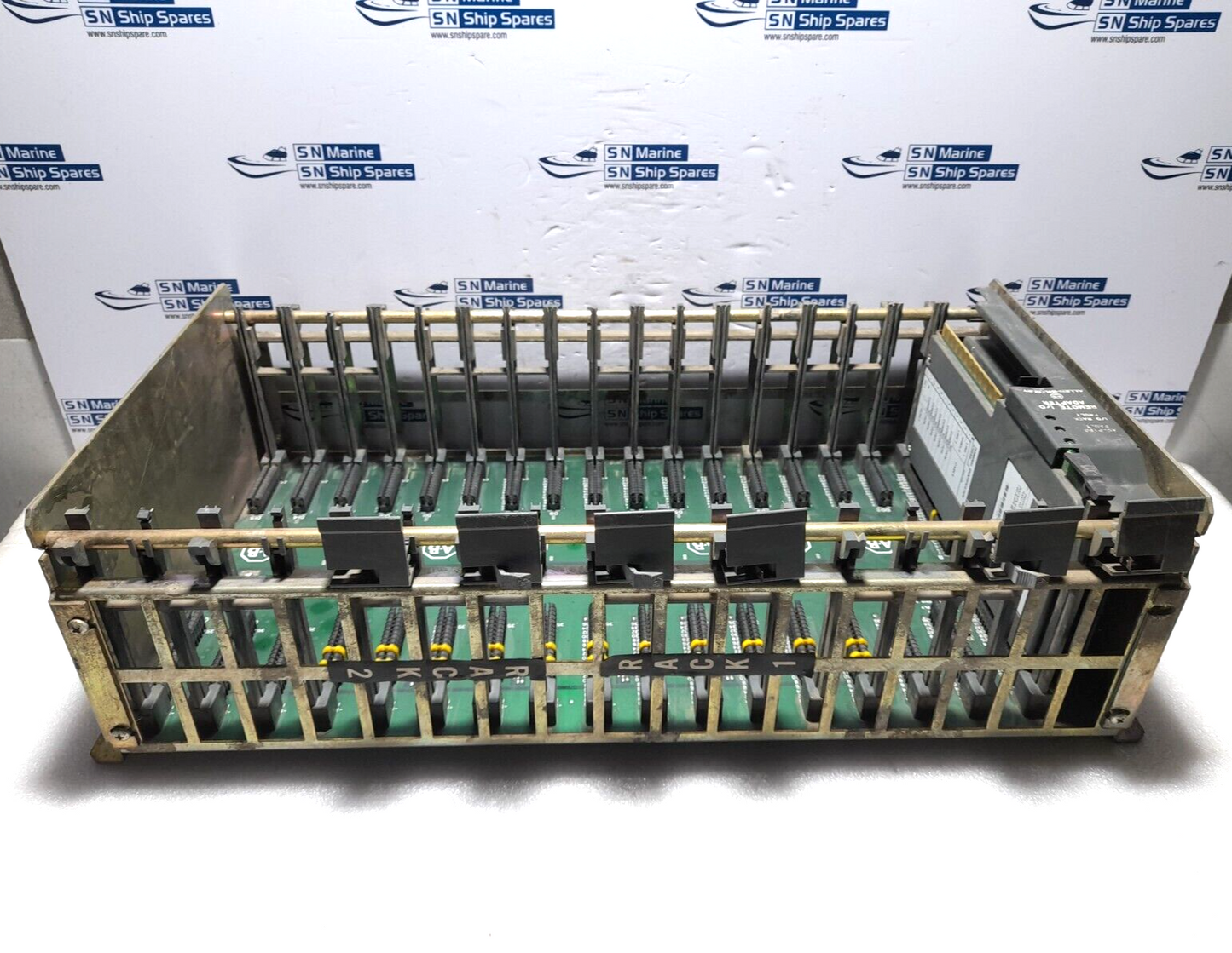 Allen Bradley 1771-A4B 16 Slot I/O Chassis With 1771-ASB E Remote I/O Adapter Mo