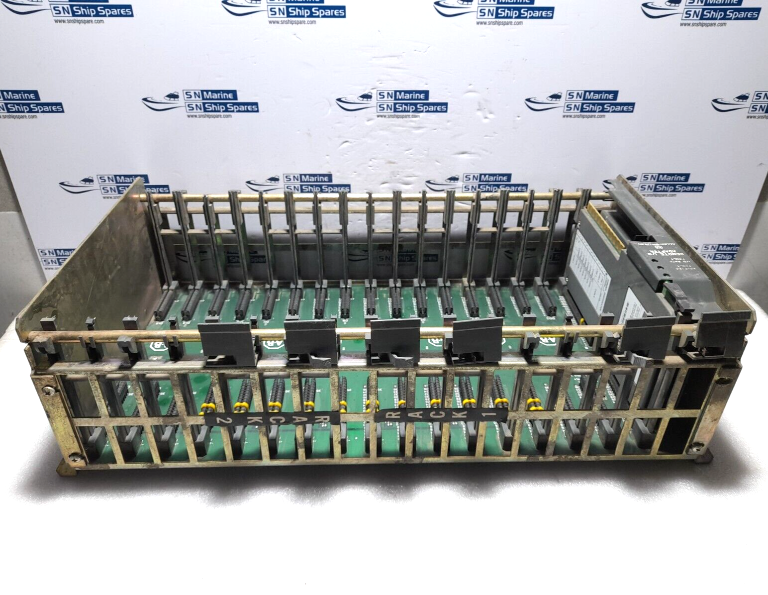 Allen Bradley 1771-A4B 16 Slot I/O Chassis With 1771-ASB E Remote I/O Adapter Mo