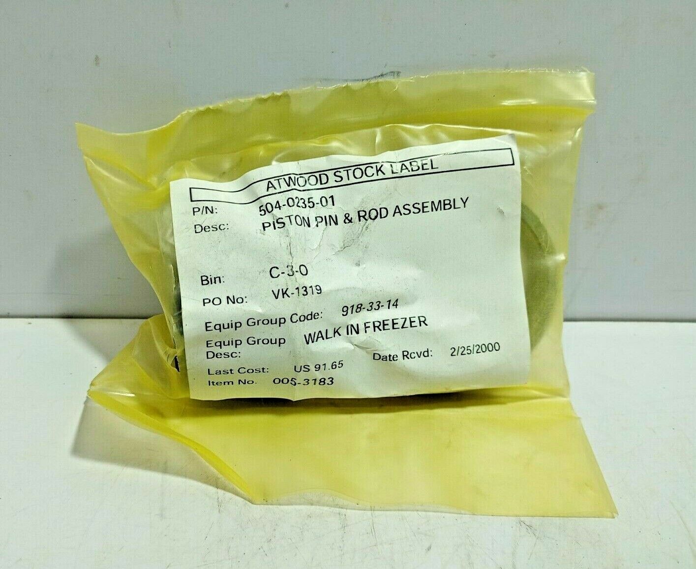 504-0235-01 Piston Pin & Rod Assembly 504023501