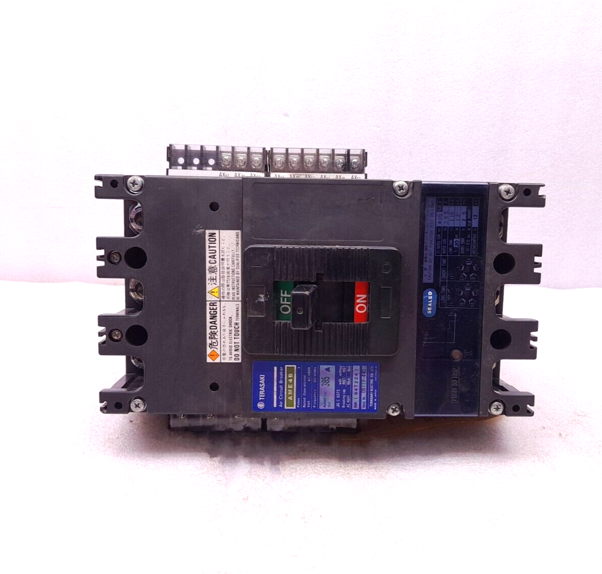 Terasaki AME-4B Air Circuit Breaker 385A 3P 480VAC 50/60Hz AME4B