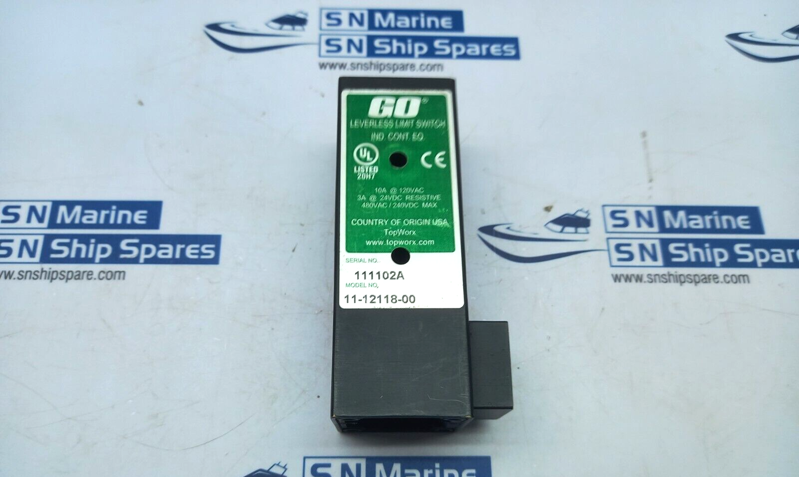 Topworx 11-12118-00 Lever-Less Limit Switch 10A 120Vac 3A 24Vdc